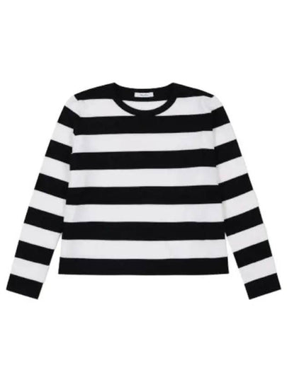 Edo Striped Wool Knit Top White Black - MAX MARA - BALAAN 2