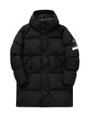 Men's Wappen Patch Crinkle Wraps Long Padding Black - STONE ISLAND - BALAAN 3