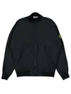 Cotton Nylon Ripstop Bomber Jacket Black - STONE ISLAND - BALAAN 2