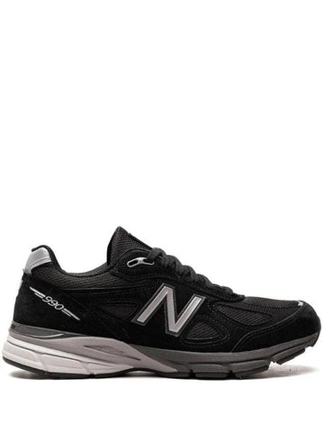 Made in USA 990V4 Black Silver Sneakers U990BL4 - NEW BALANCE - BALAAN 1