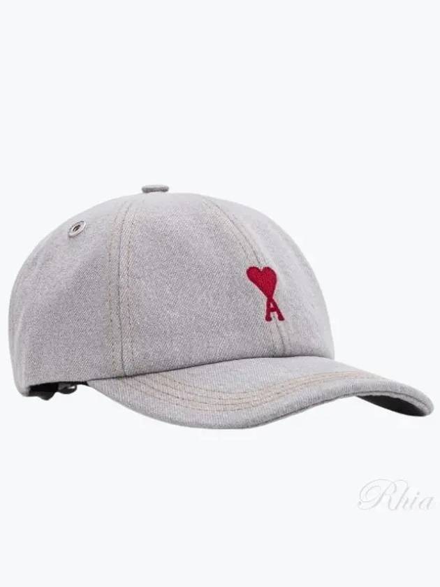 Embroidered Logo Ball Cap Jabel Grey - AMI - BALAAN 2