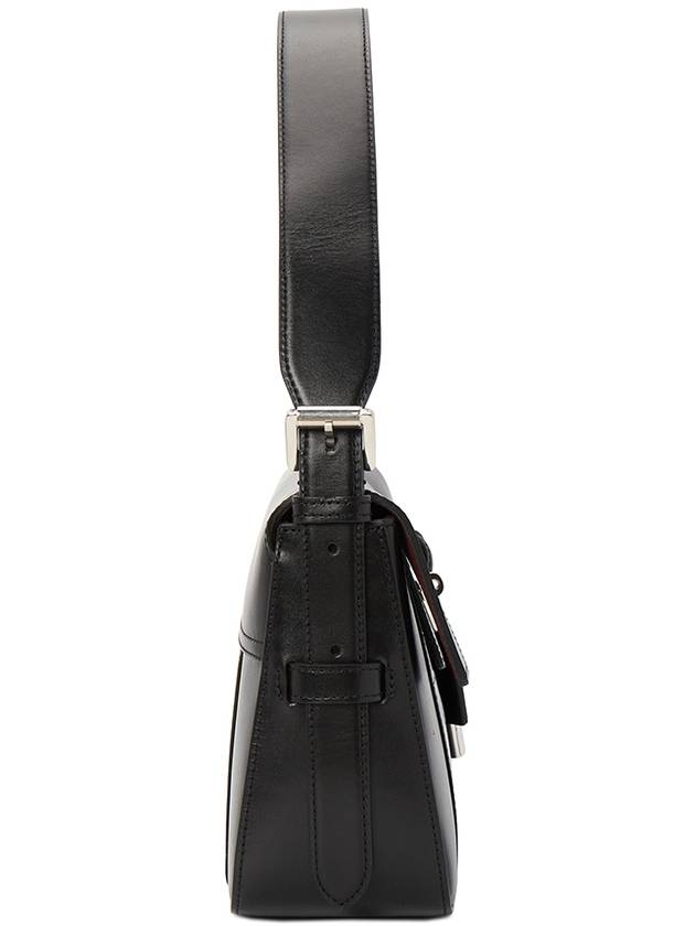 East West Bayswater Smooth Shiny Classic Calf Shoulder Bag Black - MULBERRY - BALAAN 4