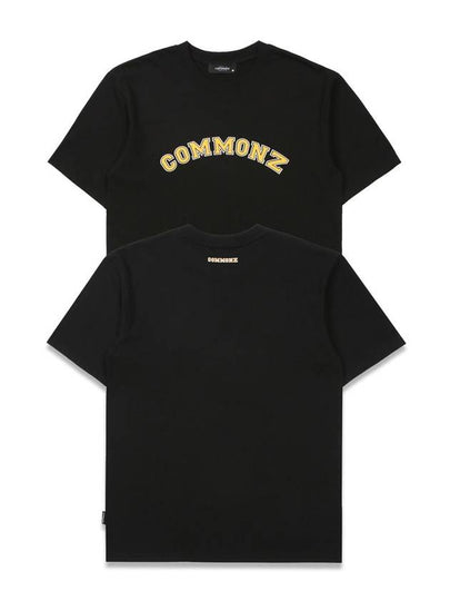 Arch Logo Short Sleeve T-Shirt Black - COMMONZ - BALAAN 2