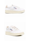 Women's Medalist Goat Ivory Tab Low Top Sneakers White - AUTRY - BALAAN 5