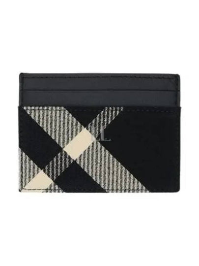 Check Card Wallet Black - BURBERRY - BALAAN 2