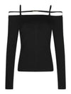 Women's Sierra Signature Long Sleeve T-Shirt Black - JACQUEMUS - BALAAN 2