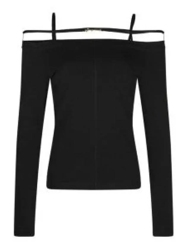 Women's Sierra Signature Long Sleeve T-Shirt Black - JACQUEMUS - BALAAN 2