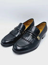 Mirror G Leather Loafers Black - GUCCI - BALAAN 3