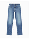 Jeans Authentic Straight Fit Denim Jeans Light Blue - CALVIN KLEIN - BALAAN 1