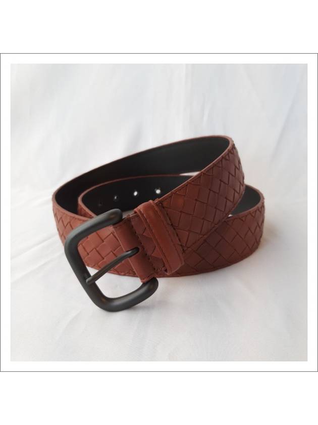 173784 V0Q70 8857 Intrecciato Men’s Belt - BOTTEGA VENETA - BALAAN 2