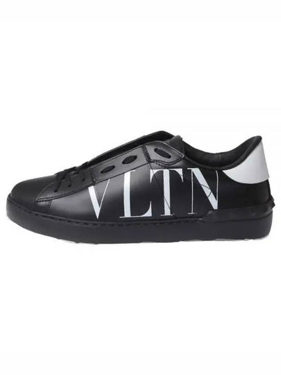 VLTN logo white tab low top sneakers black - VALENTINO - BALAAN 2