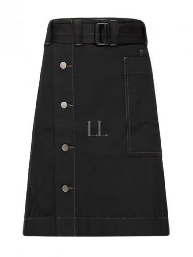 Belted Apron H-Line Skirt Black - LEMAIRE - BALAAN 2