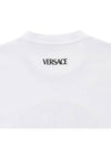 Studded Medusa Crop Short Sleeve T-Shirt White - VERSACE - BALAAN 8