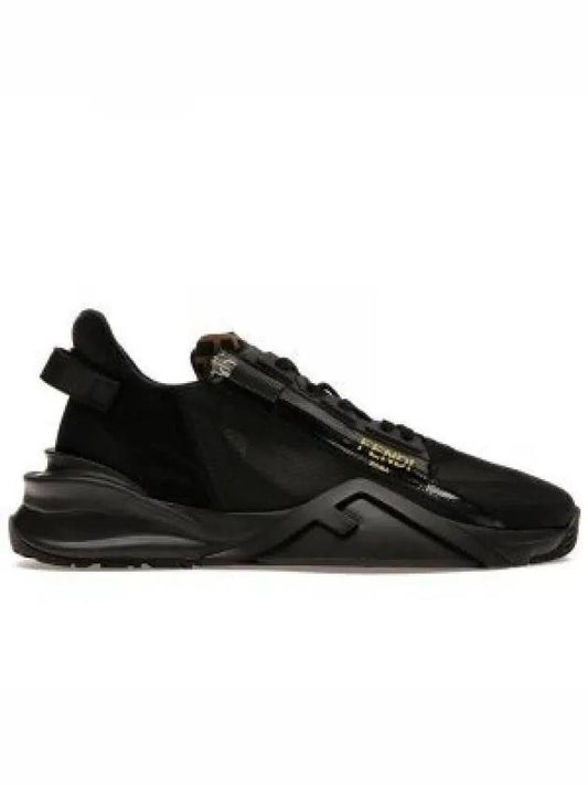 Flow Low Top Sneakers Black - FENDI - BALAAN 2