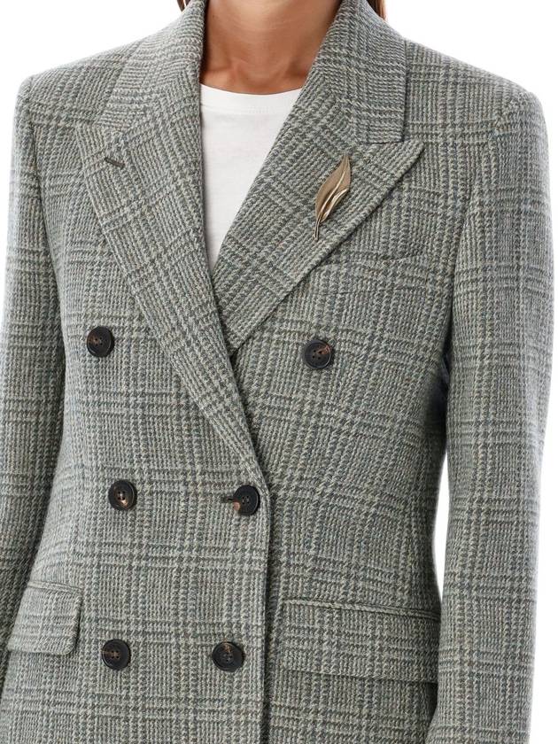 Double breasted Shetland wool jacket Sage - GOLDEN GOOSE - BALAAN 4