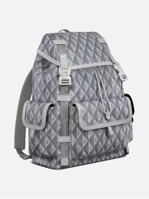 Hit The Road CD Diamond Canvas Backpack Grey - DIOR - BALAAN 3