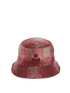 Logo embroidered check bucket hat 23ACU001XFAA3C11A 40FA - ISABEL MARANT - BALAAN 1