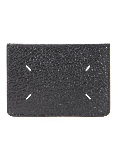 Bovine Leather Card Wallet Black - MAISON MARGIELA - BALAAN 2