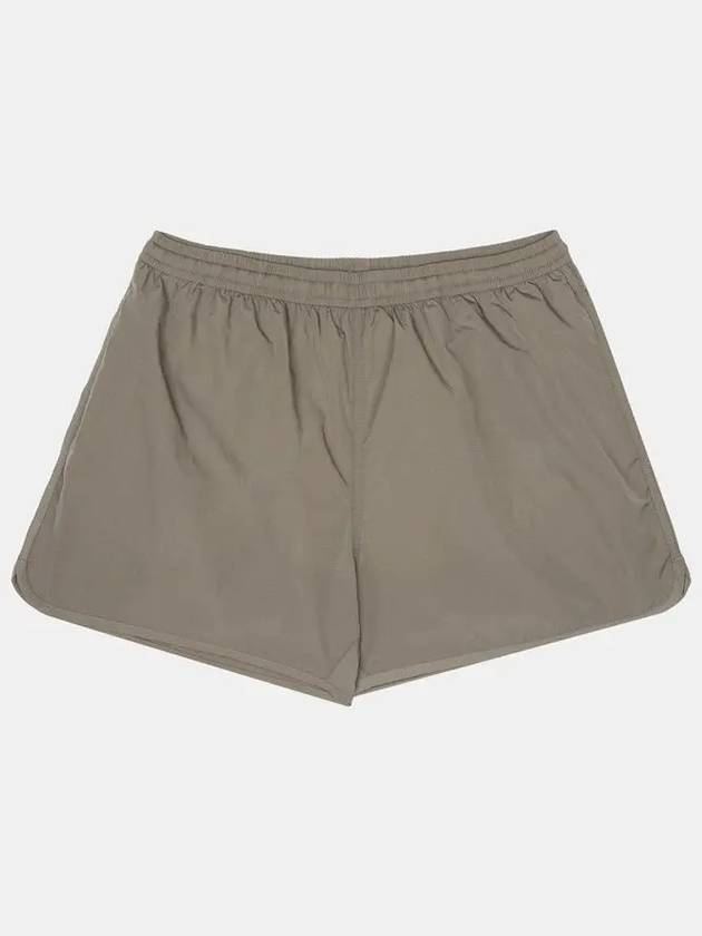 Nickel Logo Swim Shorts Light Taupe - AMI - BALAAN 2