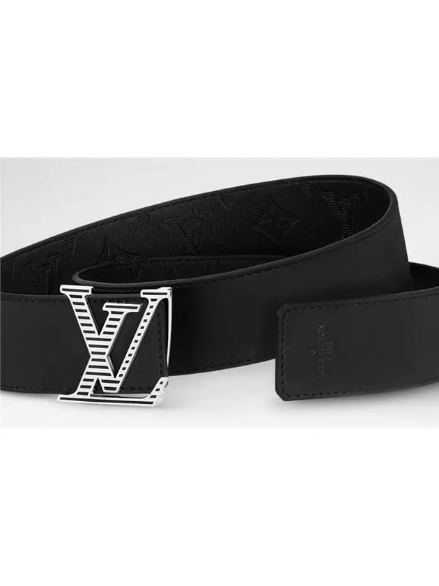 40MM Reversible Leather Belt Black - LOUIS VUITTON - BALAAN 4