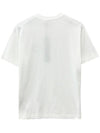 Logo Patch Cotton Short Sleeve T-Shirt White - STONE ISLAND - BALAAN 3