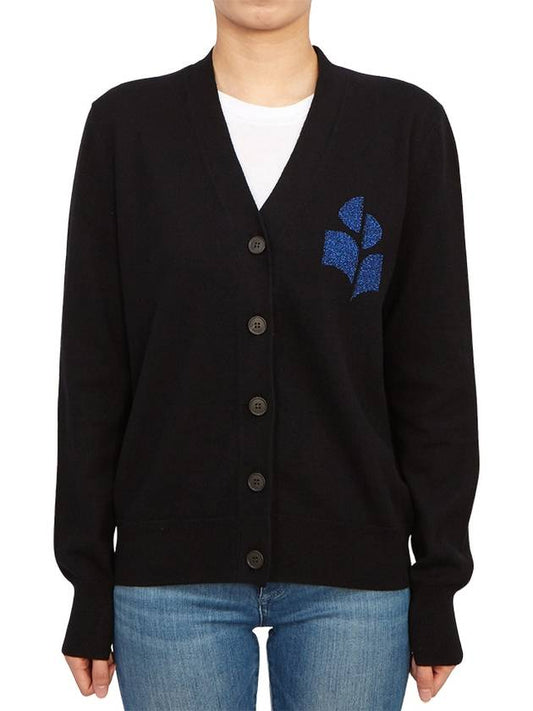 Karin Cotton Cardigan Blue Black - ISABEL MARANT - BALAAN 2