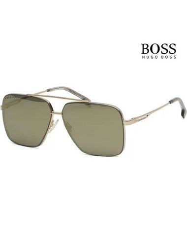 Hugo Boss sunglasses BOSS1325S J5GUE two bridge metal frame gold mirror - HUGO BOSS - BALAAN 1