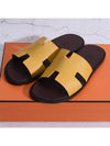 Izmir Sandals Slippers Jaune Sable Ebenne - HERMES - BALAAN 2