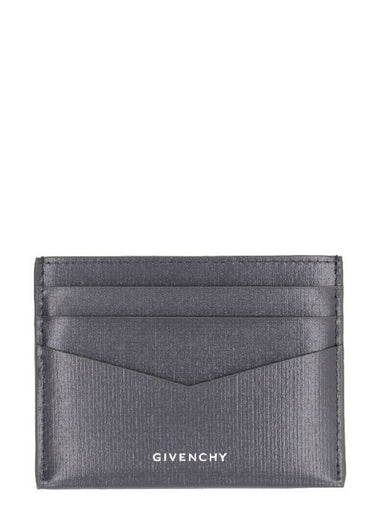 4G Classic Leather Two Tone Card Wallet Green Grey - GIVENCHY - BALAAN 1