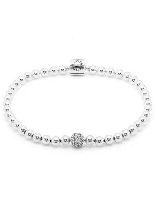 Beads Pave Bracelet Silver - PANDORA - BALAAN 2