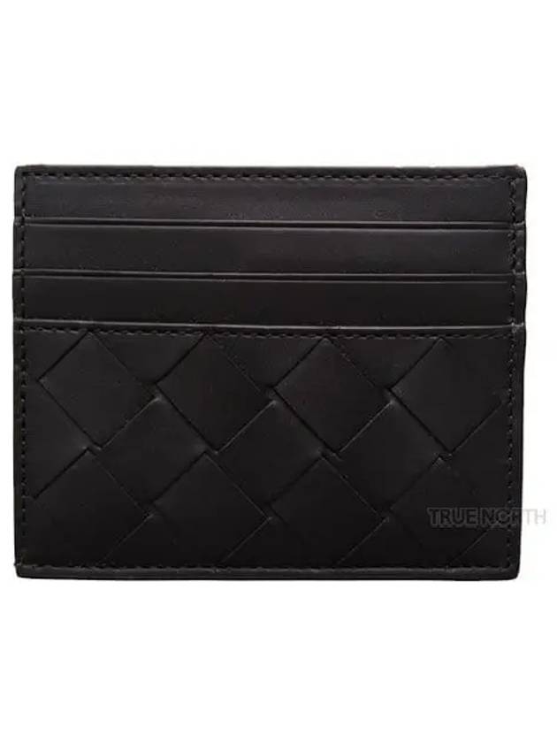 Intrecciato Leather Card Wallet Black - BOTTEGA VENETA - BALAAN 2