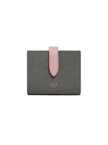 Two tone strap half wallet small gray vintage pink 10H263BRU 10GV - CELINE - BALAAN 1