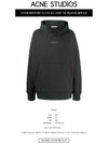 Logo Print Oversized Fit Hoodie Black - ACNE STUDIOS - BALAAN 3