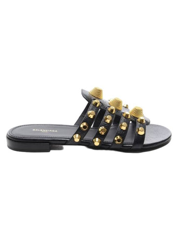 Stud Strap Slippers Black - BALENCIAGA - BALAAN 1