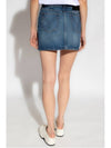 Pocket Cotton Denim H-line Skirt Blue - AMI - BALAAN 5