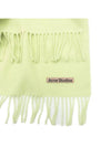 Wool Fringe Muffler Pale Green - ACNE STUDIOS - BALAAN 6