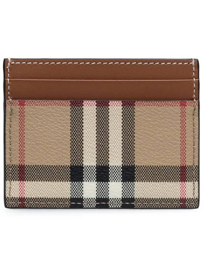 Check Card Wallet Beige - BURBERRY - BALAAN 2