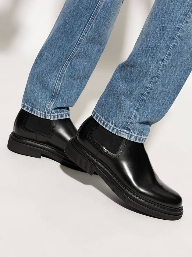 Dolce & Gabbana Leather Chelsea Boots, Men's, Black - DOLCE&GABBANA - BALAAN 2