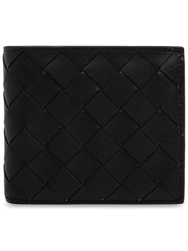 Intrecciato Coin Pocket Bifold Half Wallet Black - BOTTEGA VENETA - BALAAN 2