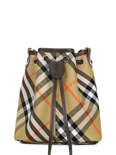 Check Bucket Bag Beige - BURBERRY - BALAAN 2