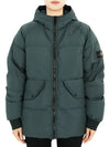 Stone Kids Waffen Patch Down Hooded Padded Jacket Dark Green 811640223 V0057 14A Adults can wear - STONE ISLAND - BALAAN 3