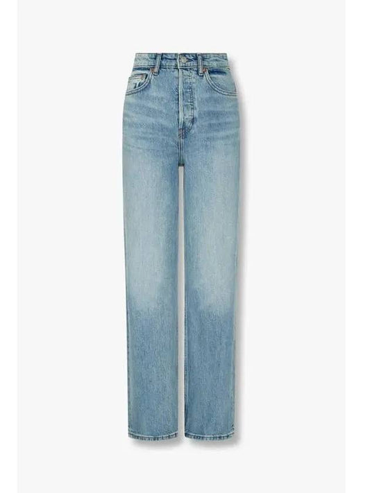 Cynthia Stretch High Rise Straight Jeans Blue - REFORMATION - BALAAN 1