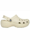 Classic Platform Clog Sandals Beige - CROCS - BALAAN 7