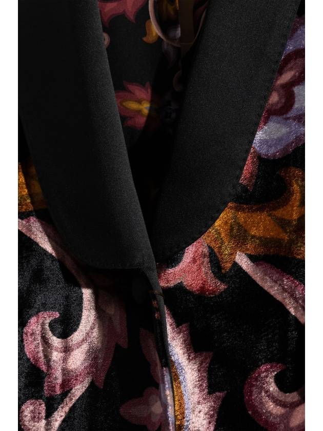 Etro Patterned Velvet Blazer, Women's, Multicolour - ETRO - BALAAN 5