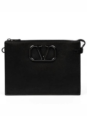 Garavani V logo clutch bag 2P0P09 VTQ 0NO 1021893 - VALENTINO - BALAAN 1