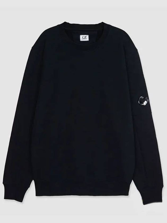 Diagonal Raised Fleece Sweatshirt Black - CP COMPANY - BALAAN 2