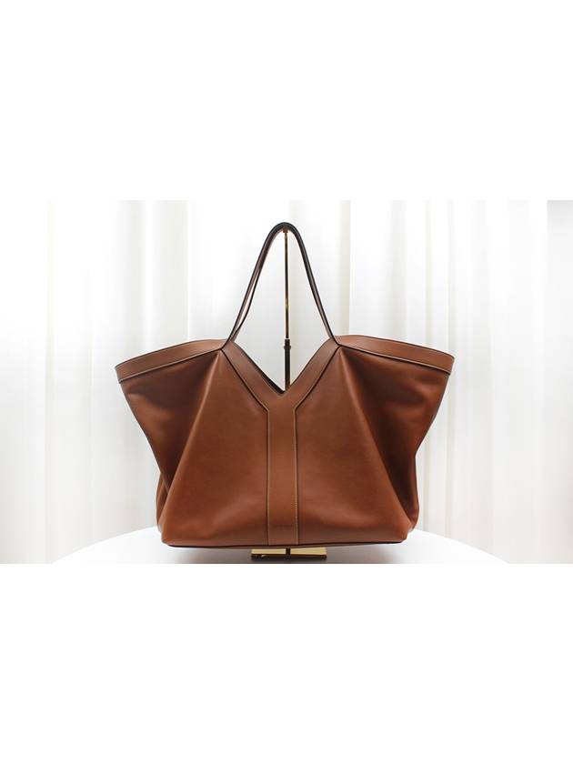 Y Brick Tote Shoulder Bag Brown 817602AAEC36359 - SAINT LAURENT - BALAAN 2