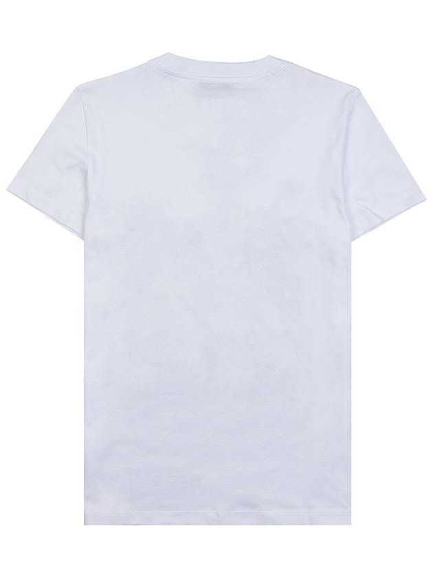 Print Cotton Short Sleeve T-Shirt White - MAX MARA - BALAAN 3