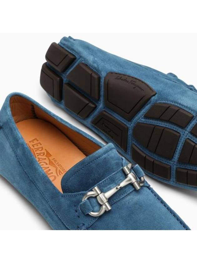 Salvatore Gancini Ornament Driving Shoes Blue - SALVATORE FERRAGAMO - BALAAN.