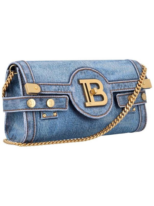 B BUZZ POUCH 23 DENIM - BALMAIN - BALAAN 2